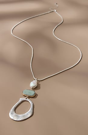 Image for Stacked Pendant Necklace