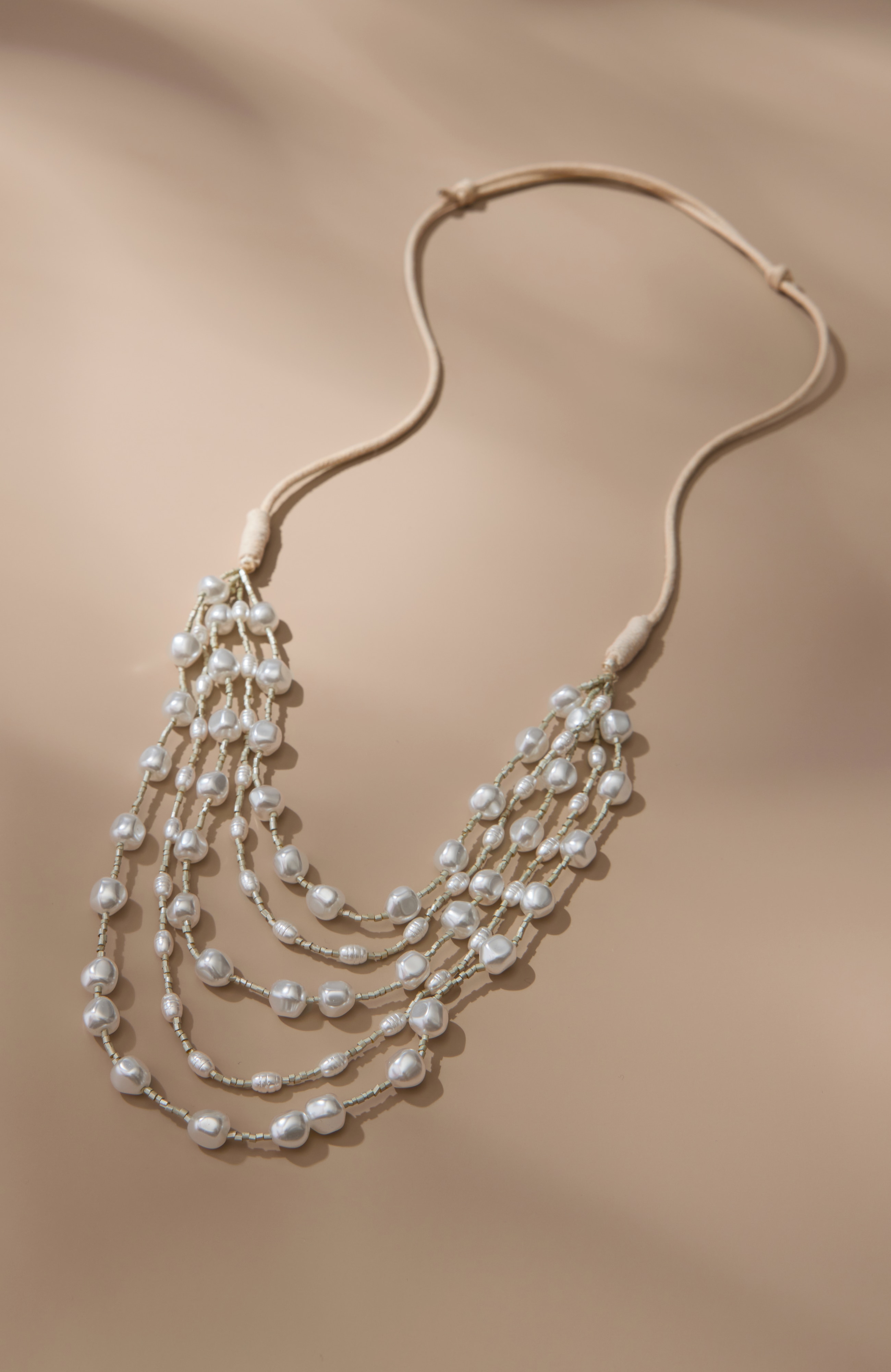 quiet radiance multistrand necklace