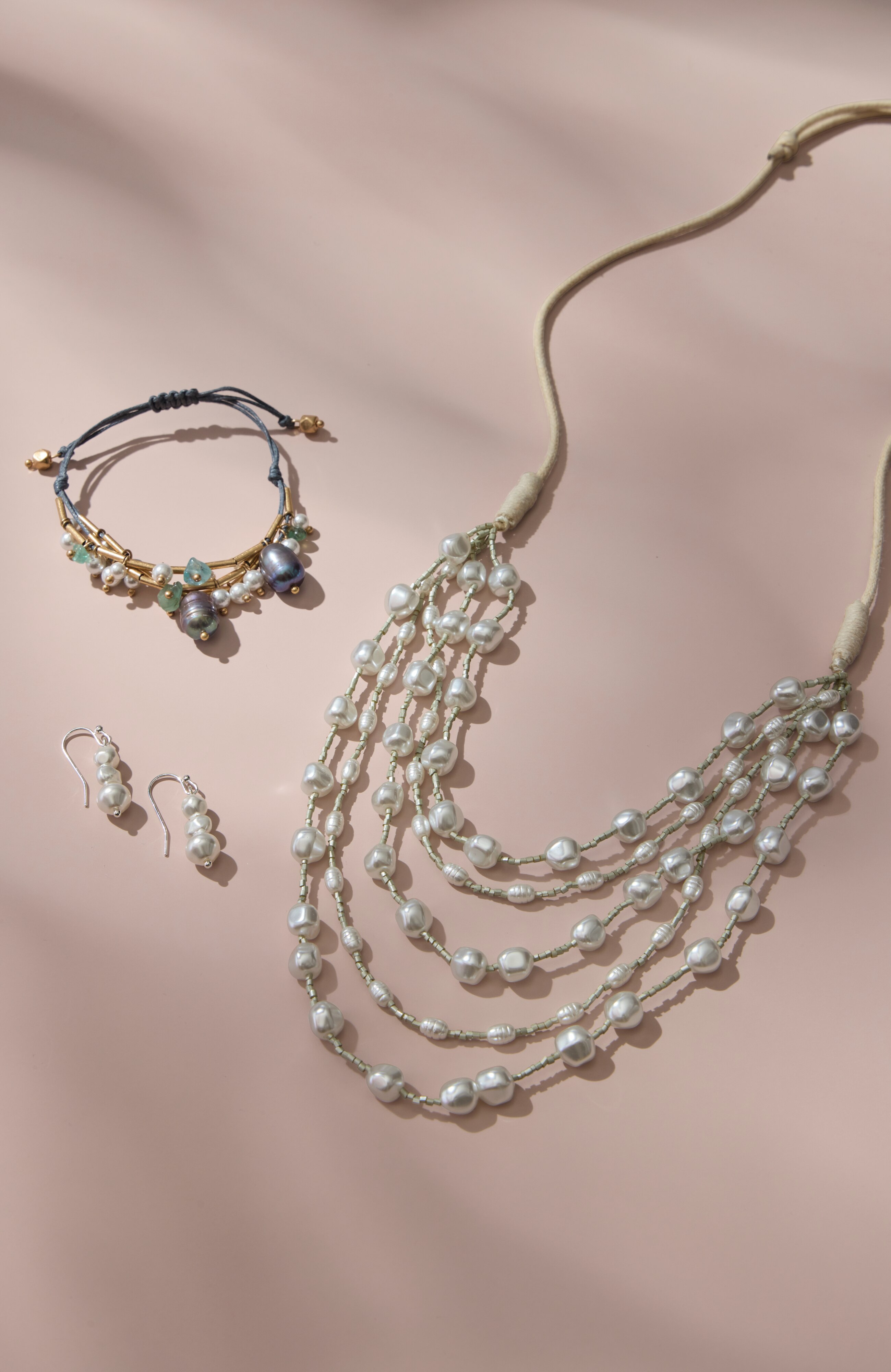 quiet radiance multistrand necklace