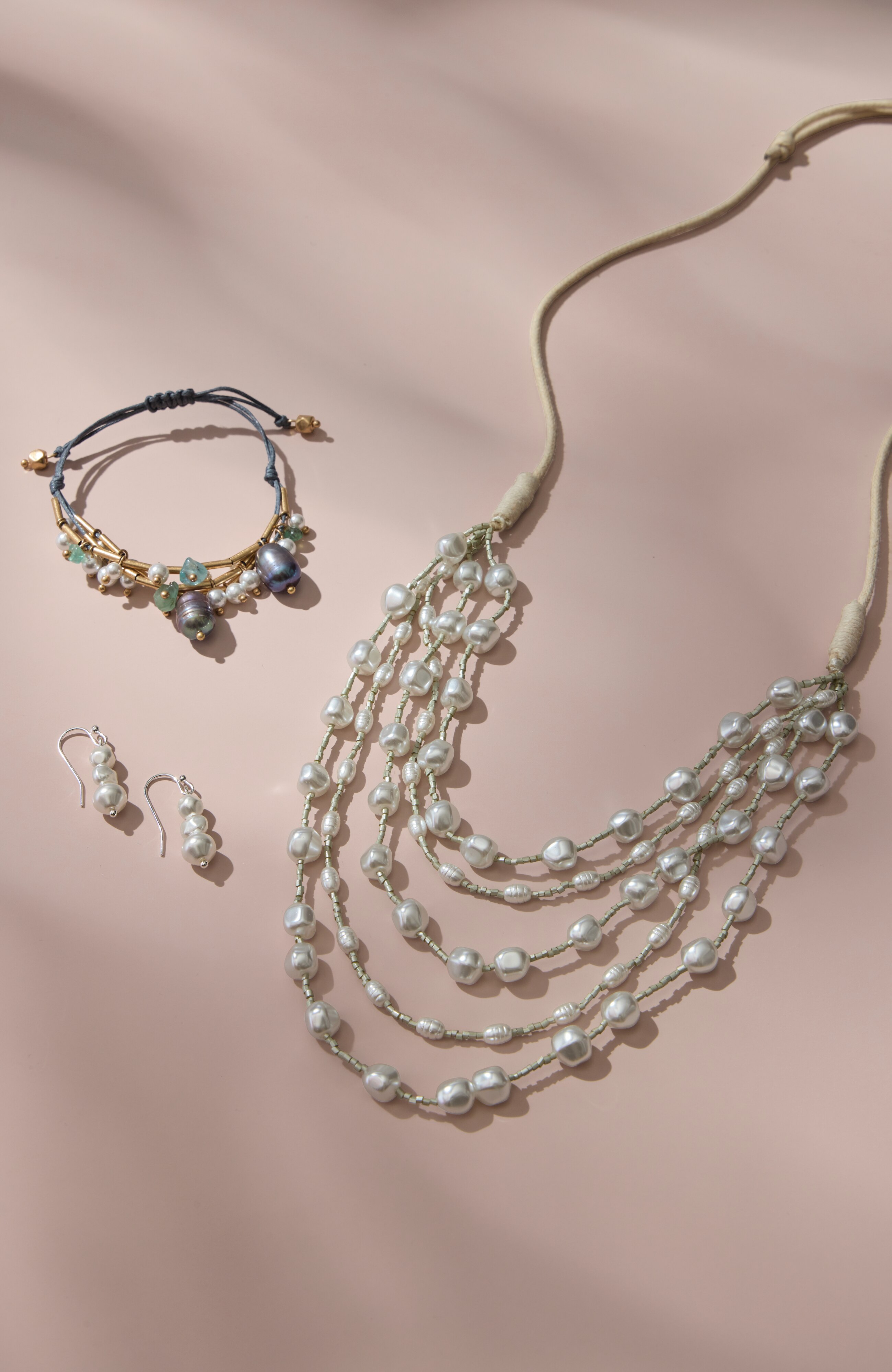 quiet radiance multistrand bracelet