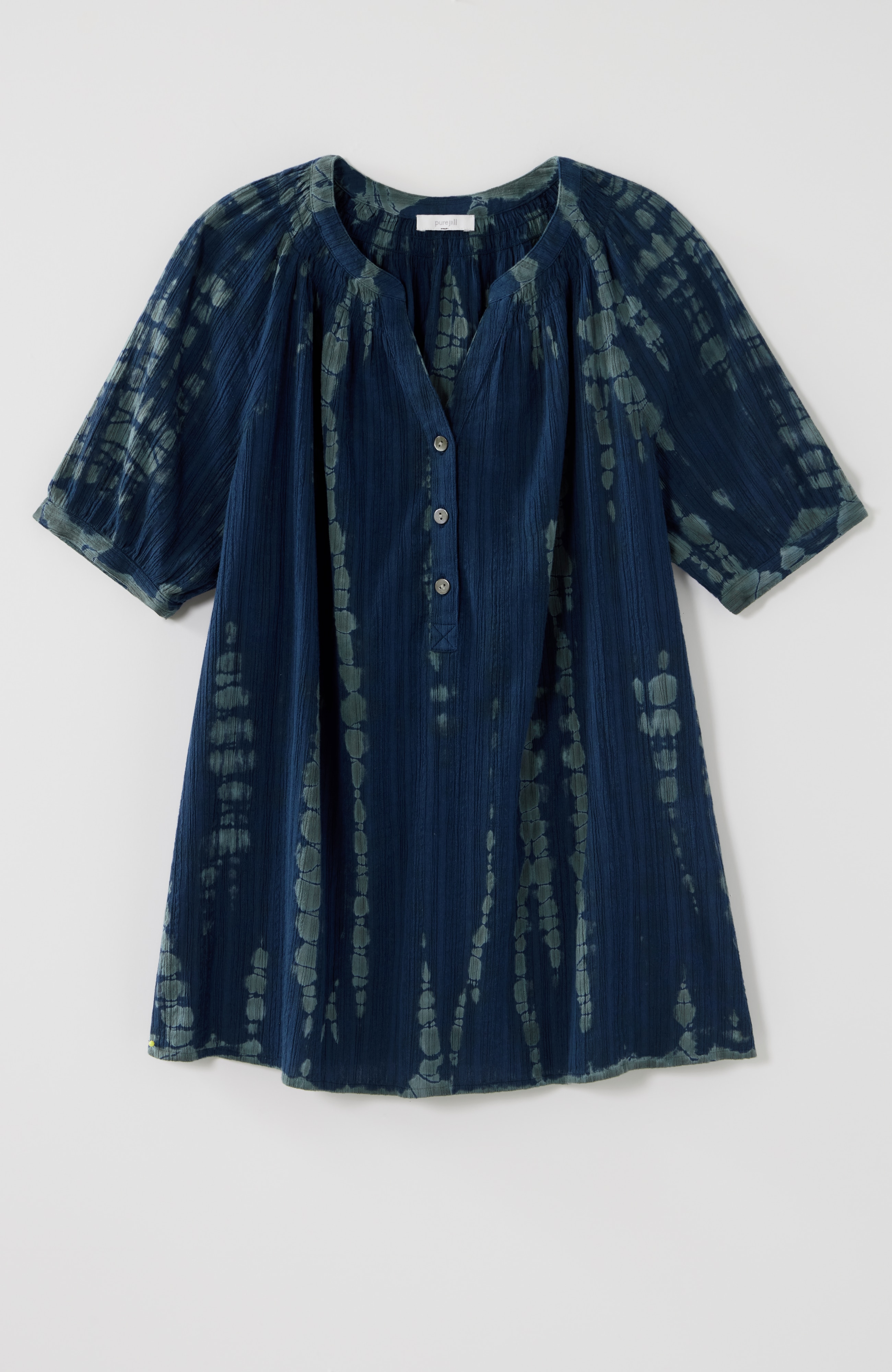 Pure Jill Tie-Dyed Crinkled Top | JJill