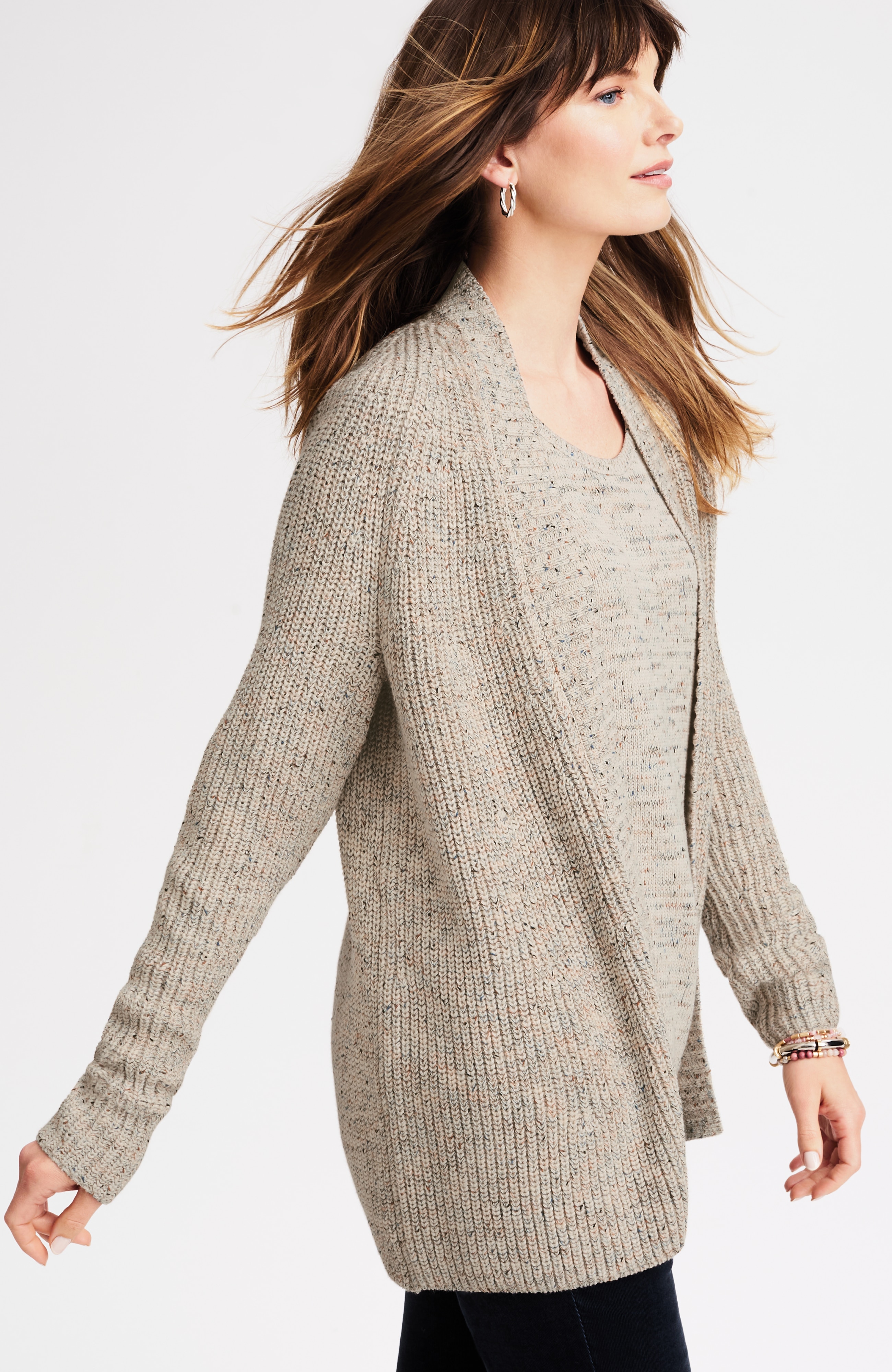 トップス DIRECT PRINT RIB GATHER CARDIGAN TERIVEEK Leopard Cardigan Sweaters for Women Cheetah Print