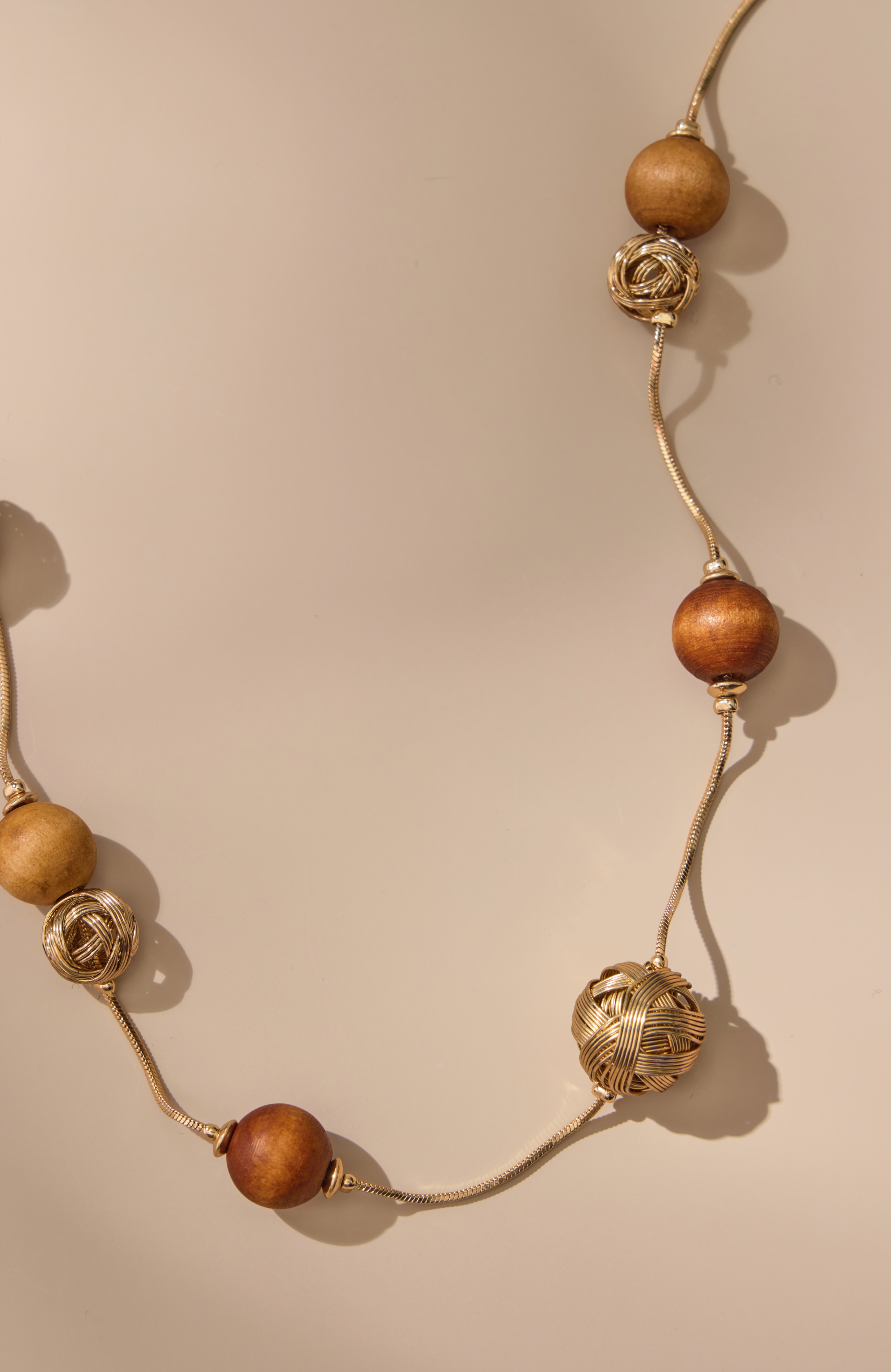 mixed-elements station necklace