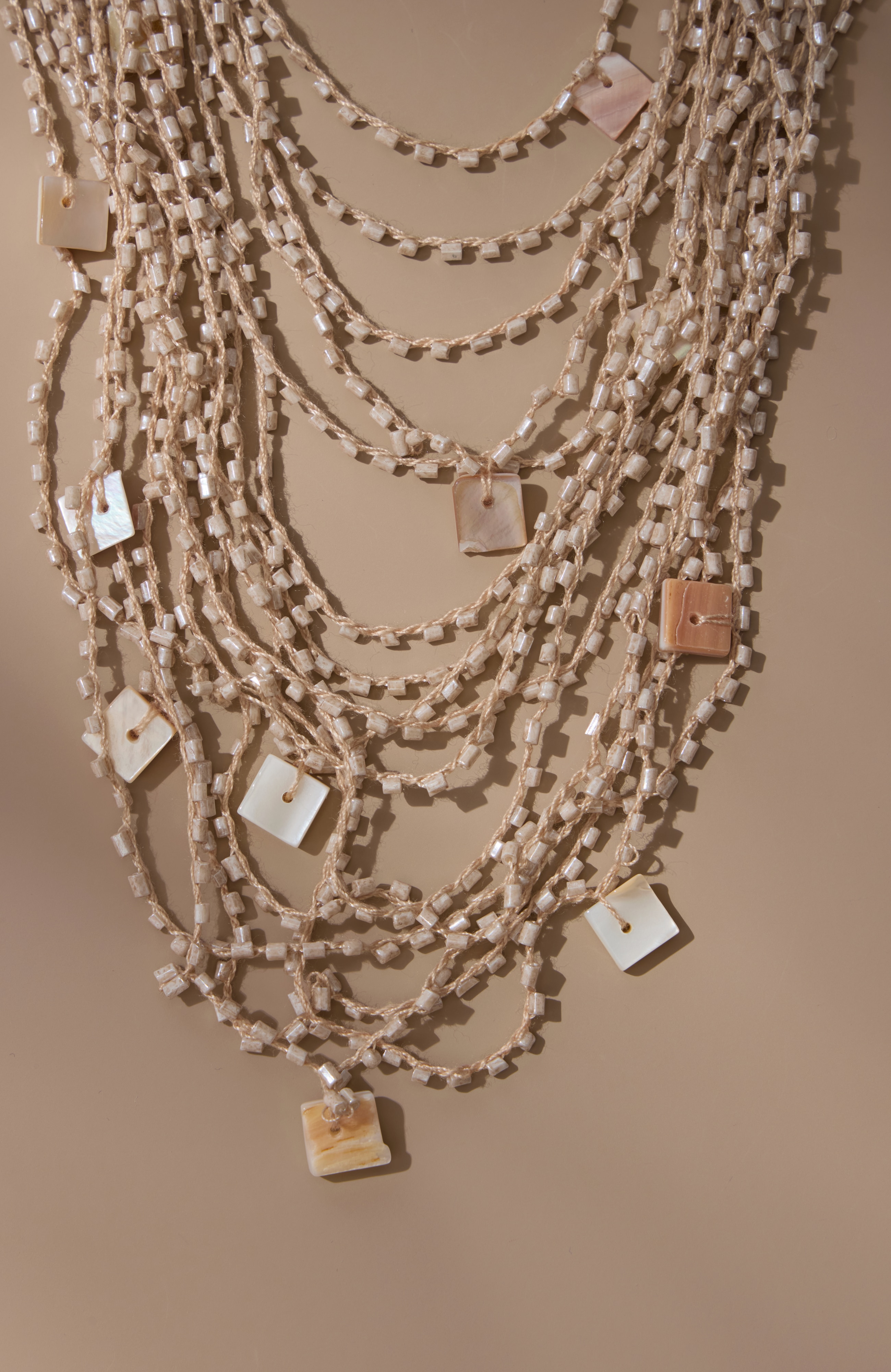 Multistrand Shell Beaded Necklace | JJill