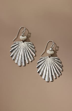 Image for Tropical Palm Leaf Earrings