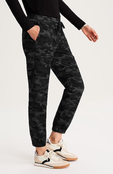 Casual Pants Sanctuary Peace Brigade Camo Jogger Pants Camo Denim