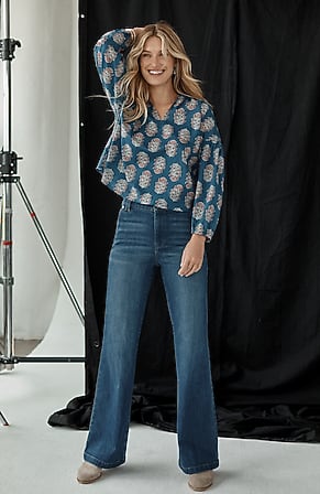 Image for High-Rise Wide-Leg Trouser Jeans