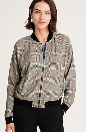 Image for Plaid Bomber Jacket