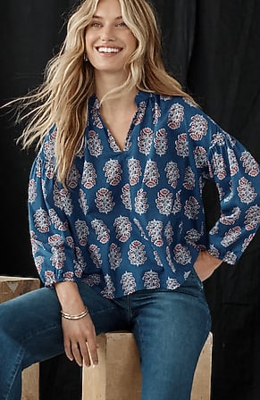 Image for Printed Cotton Top
