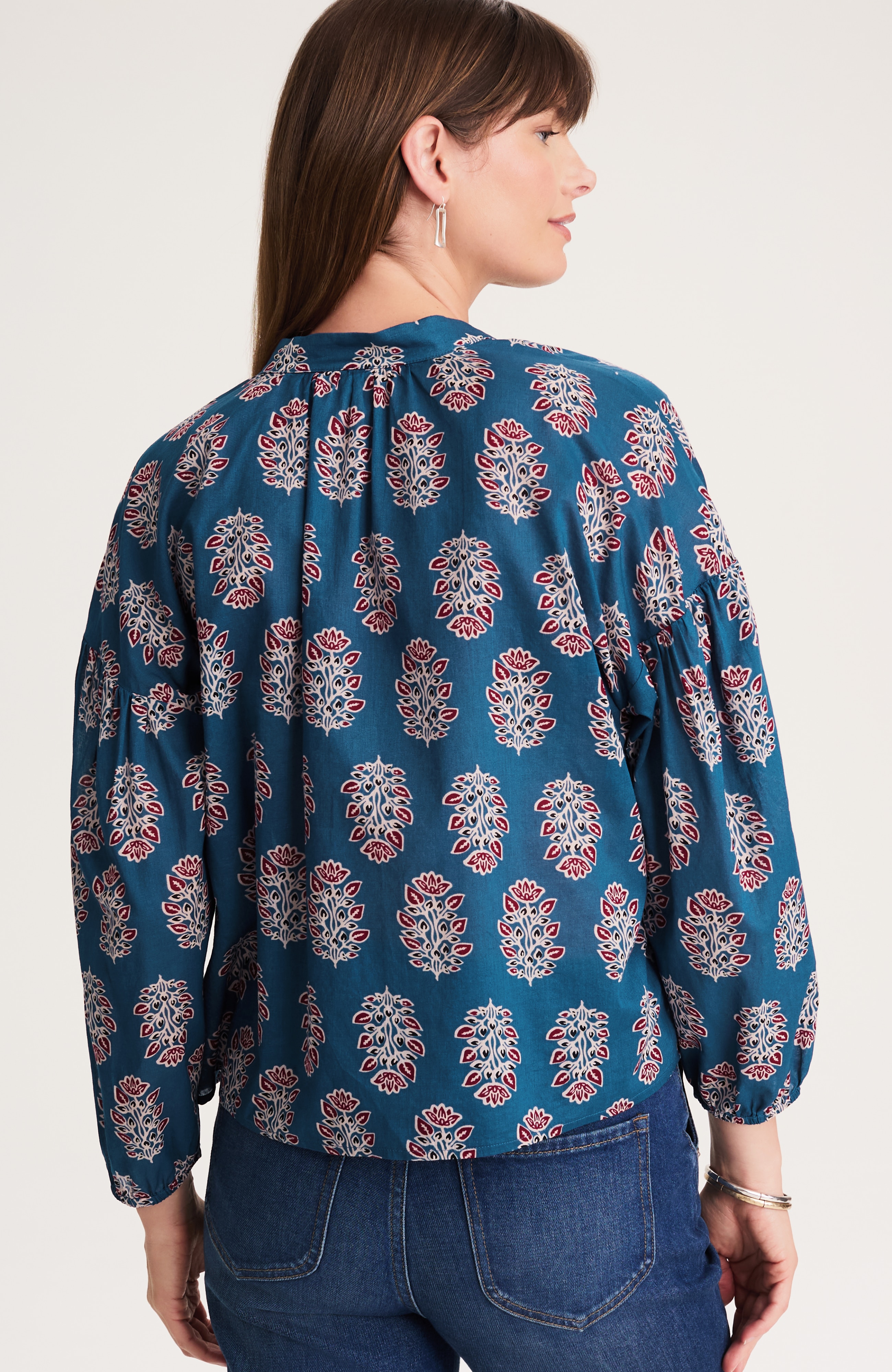 printed cotton top
