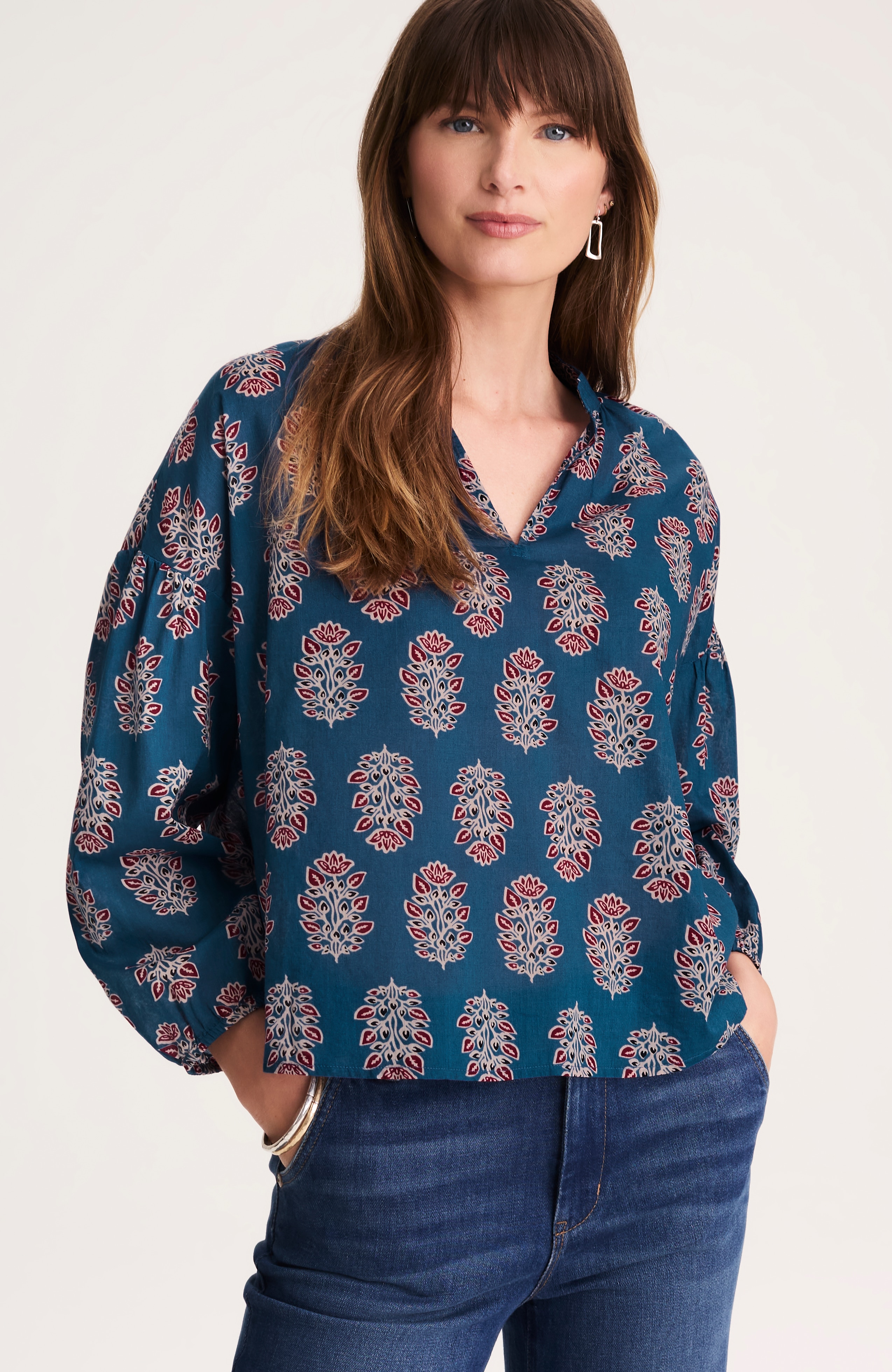 printed cotton top