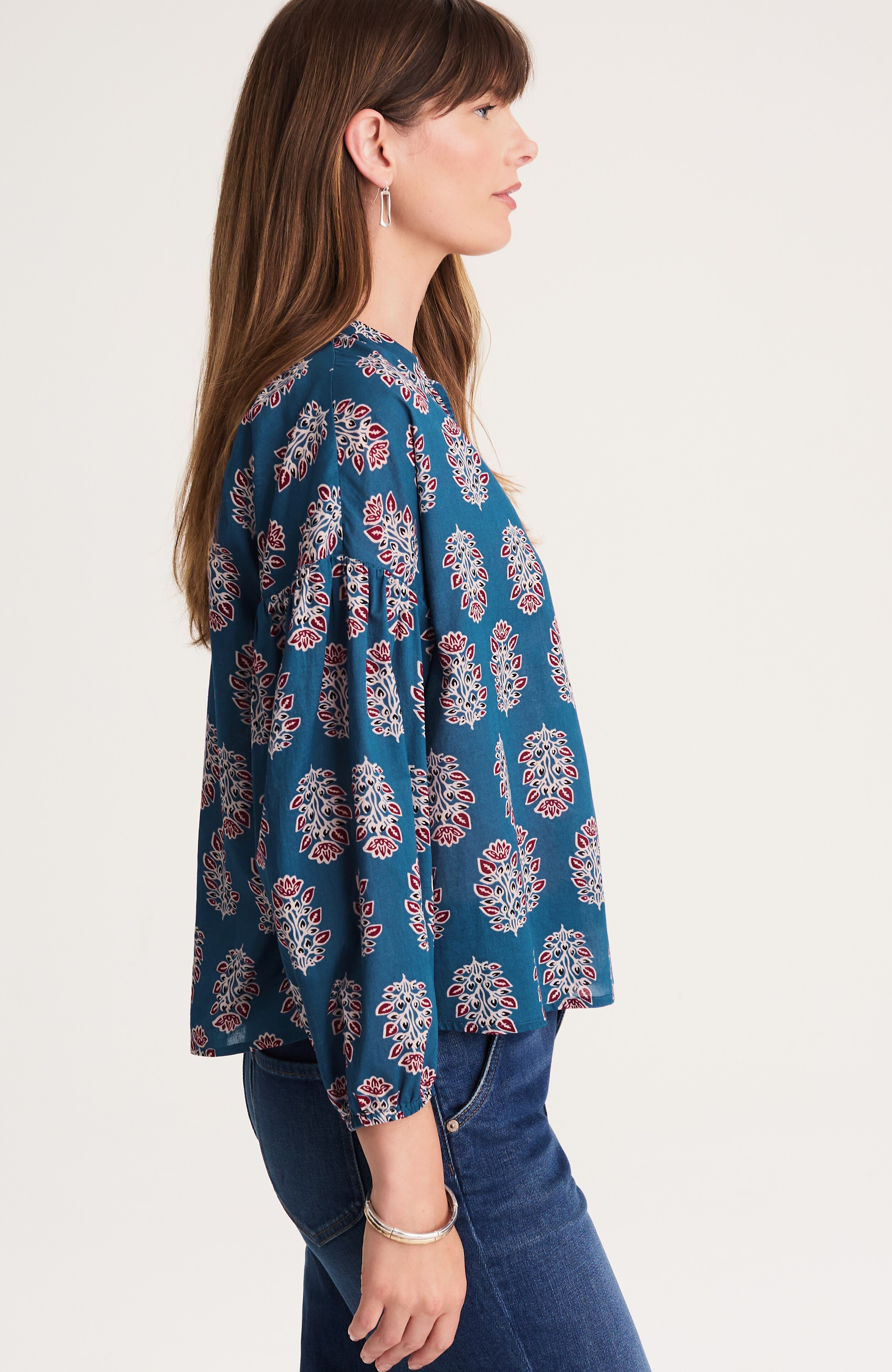 printed cotton top