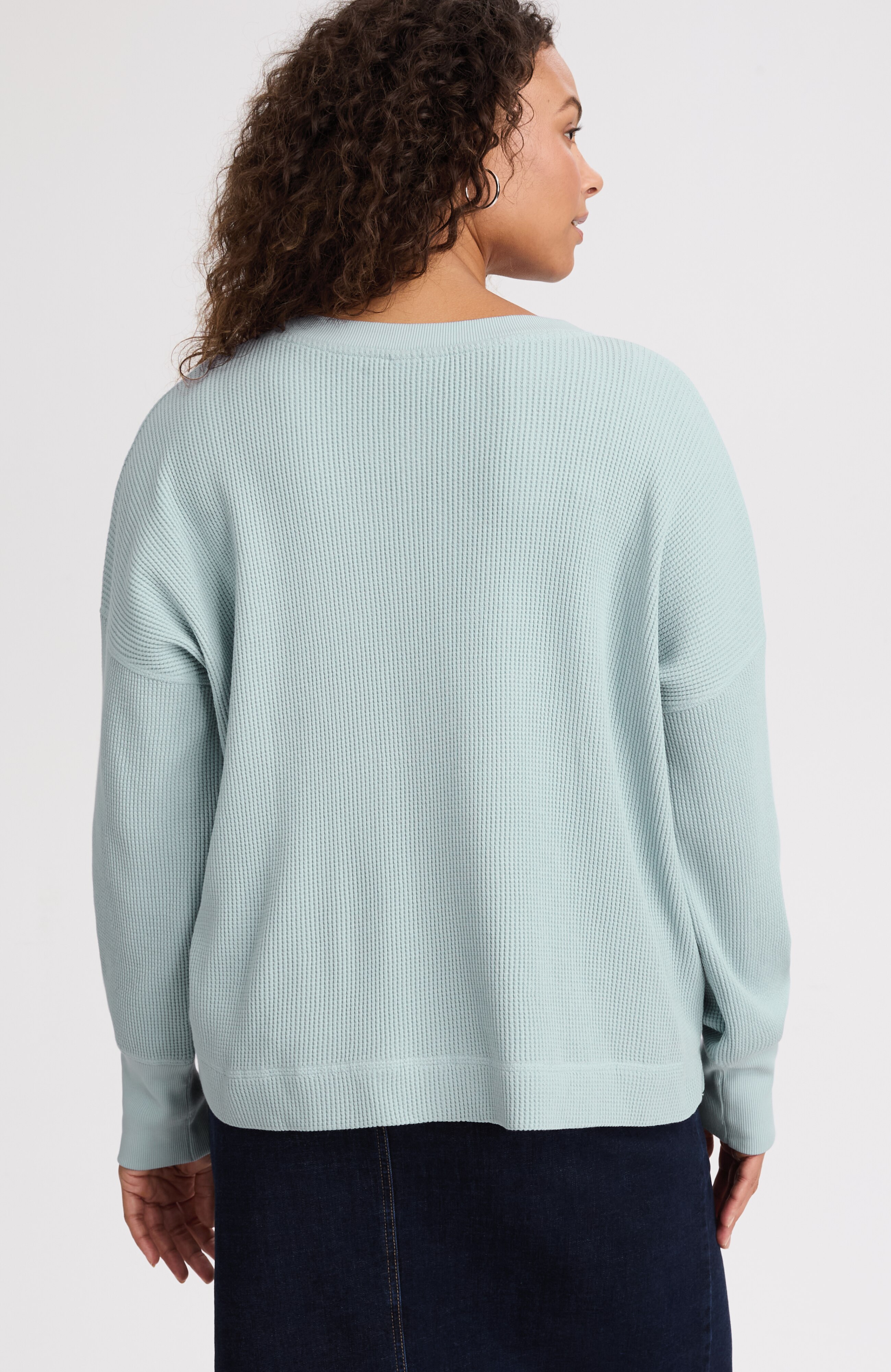 abeundmor EYELET WAFFLE TOPS【GREY】 abeundmor EYELET WAFFLE TOPS【GREY】 - メルカリ