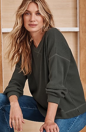 Image for Relaxed Waffle Top