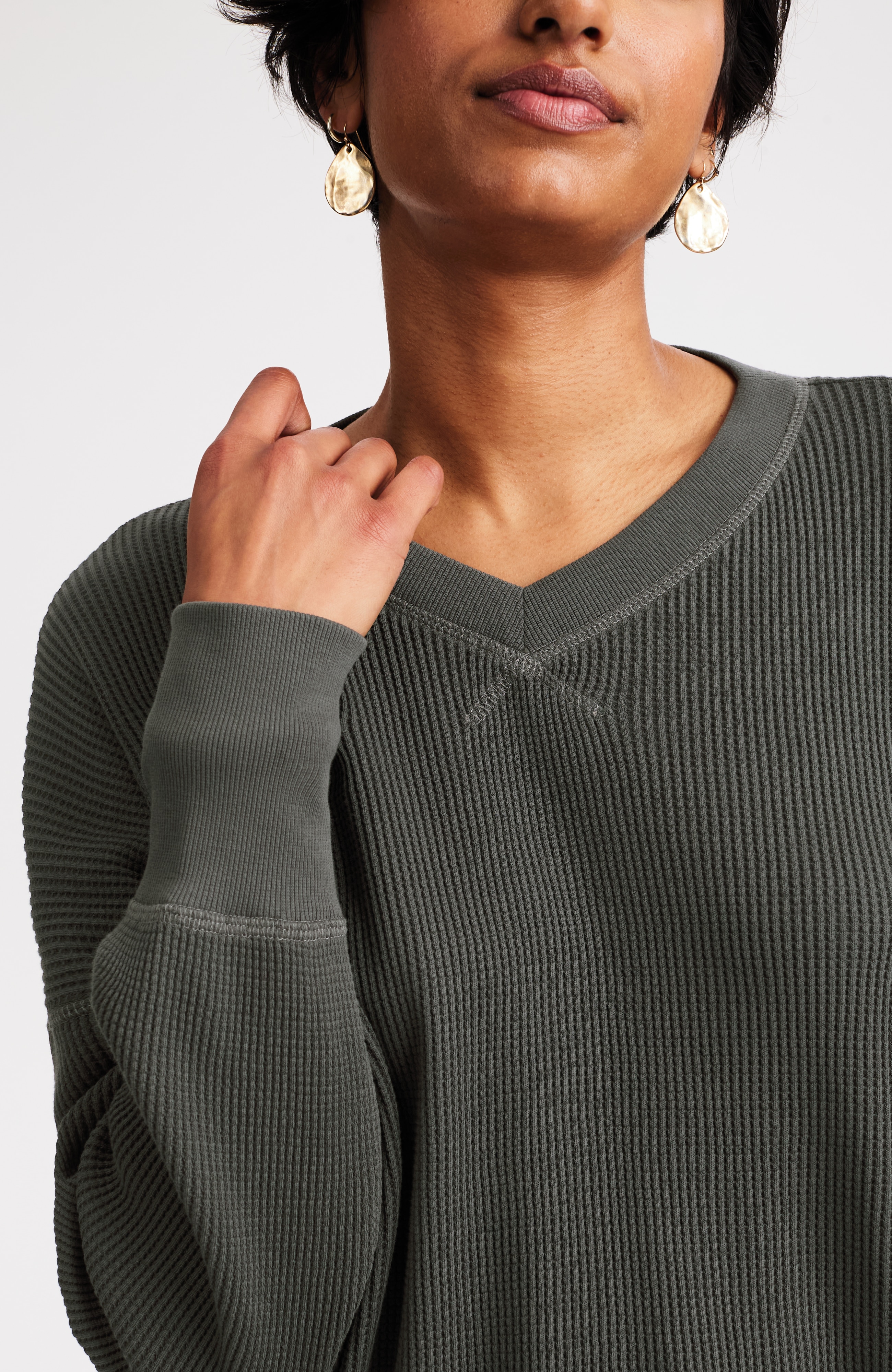 Relaxed Waffle Top | JJill