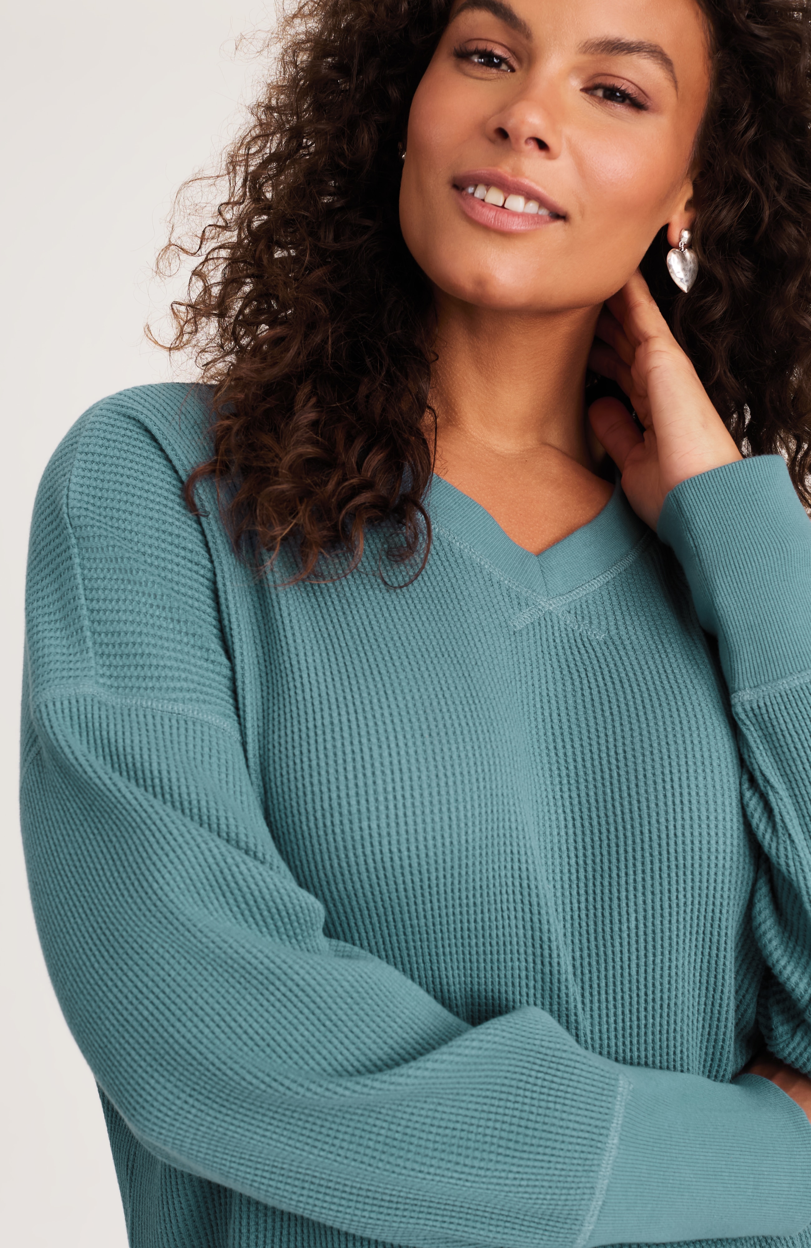 relaxed waffle top
