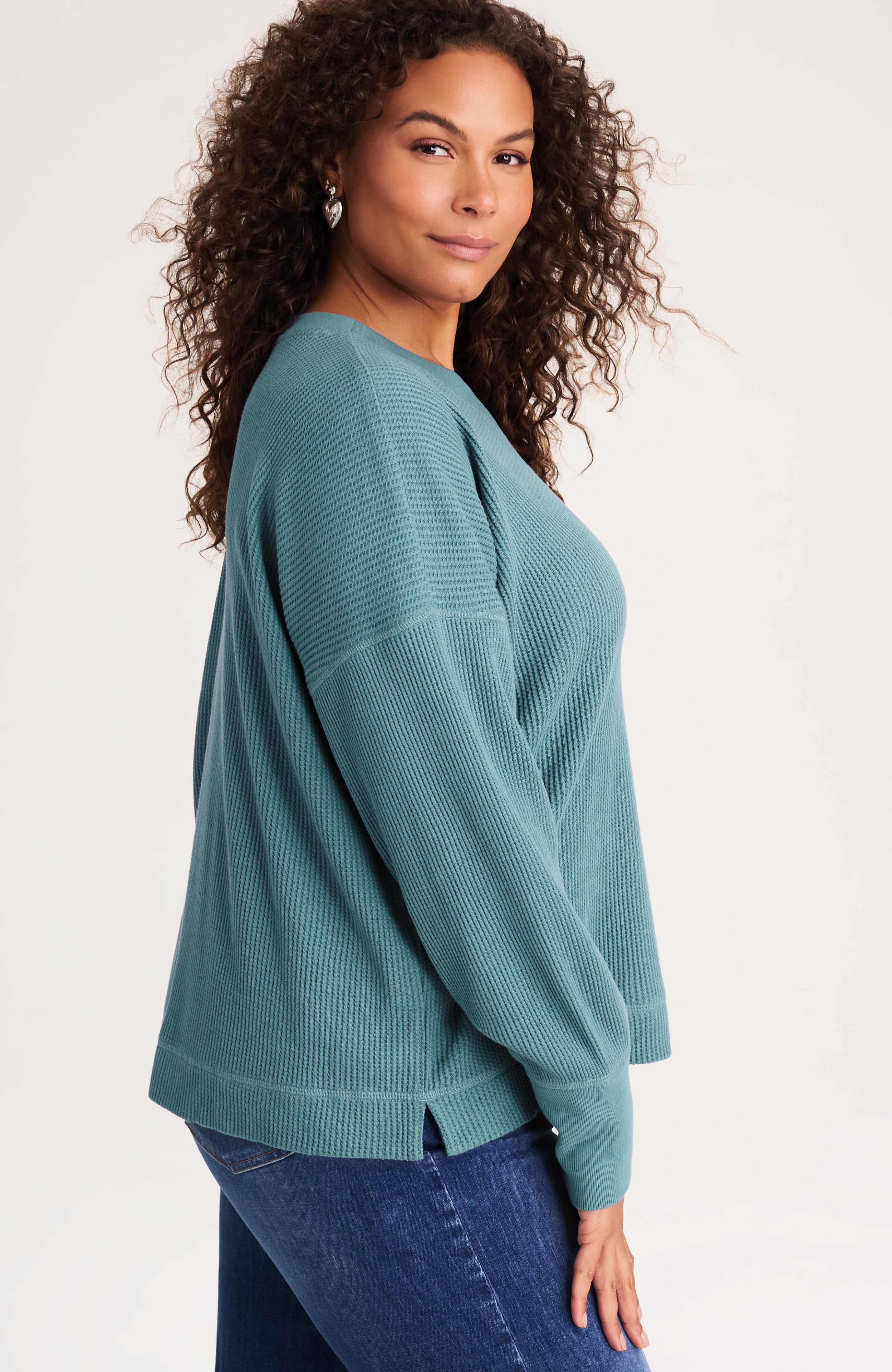 relaxed waffle top