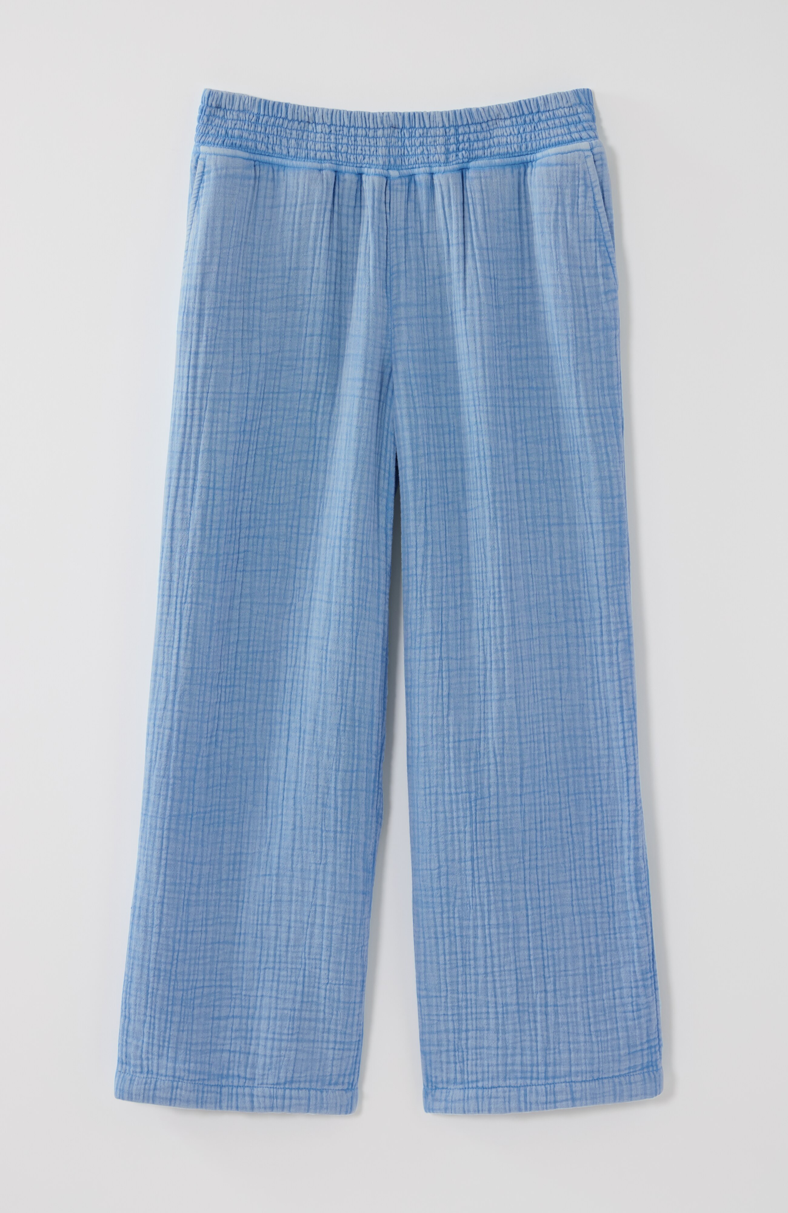 pure jill cotton-gauze cropped pants