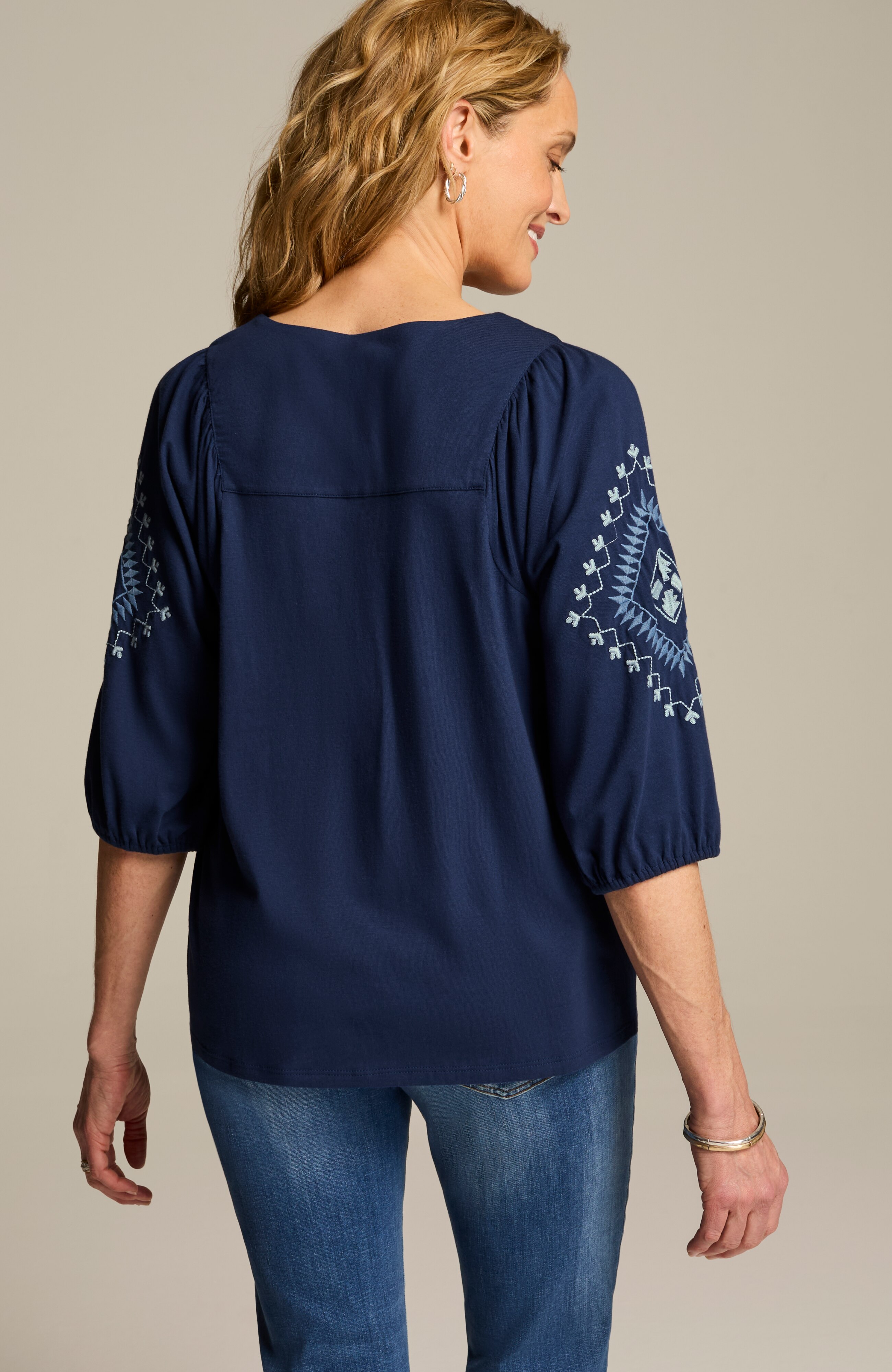 トップス oichill EMBROIDERED-DETAILS TOP | JJill