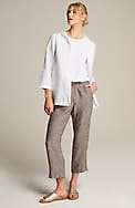 pure jill linen hooded jacket