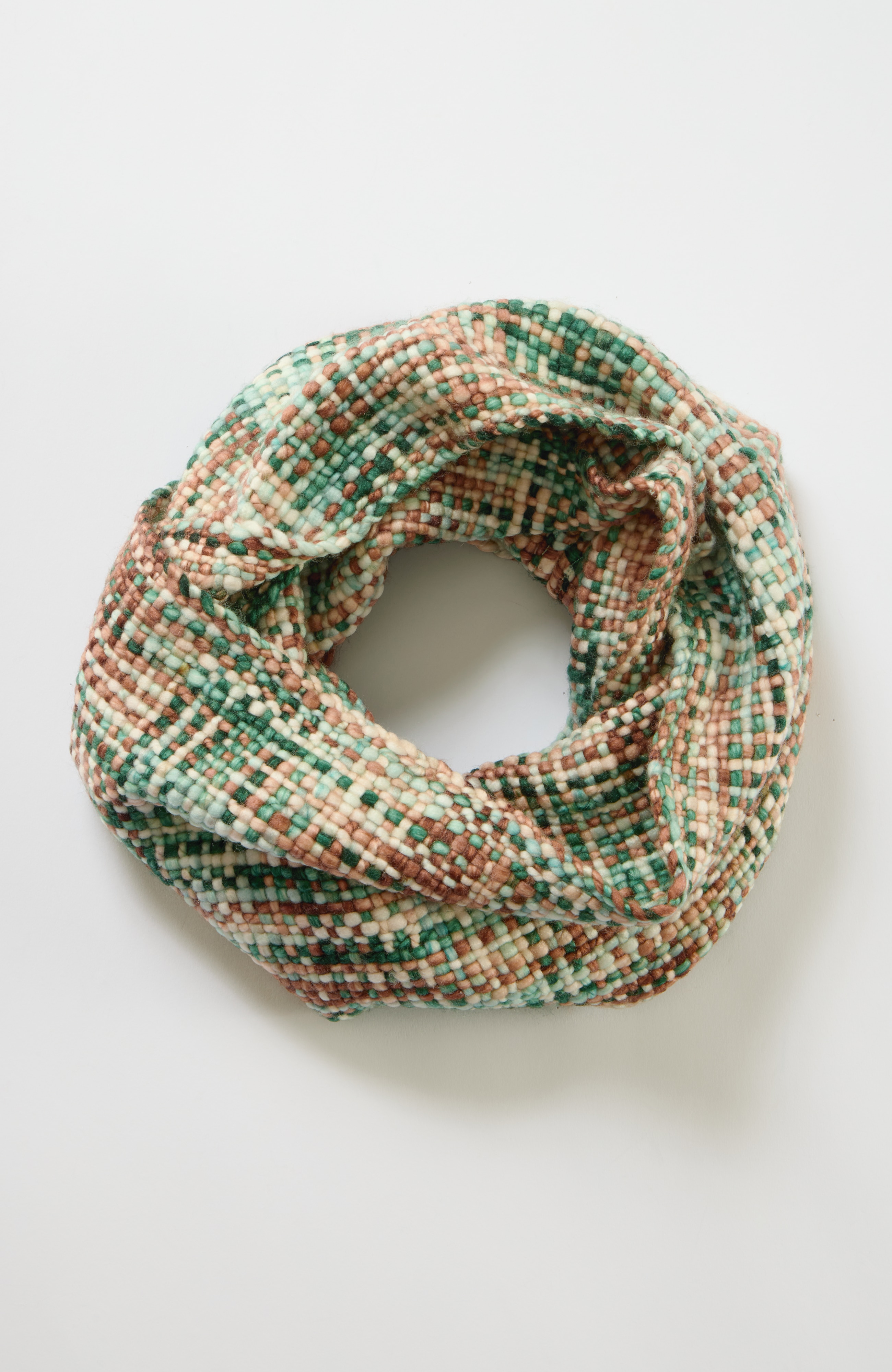 woven textured infinity scarf
