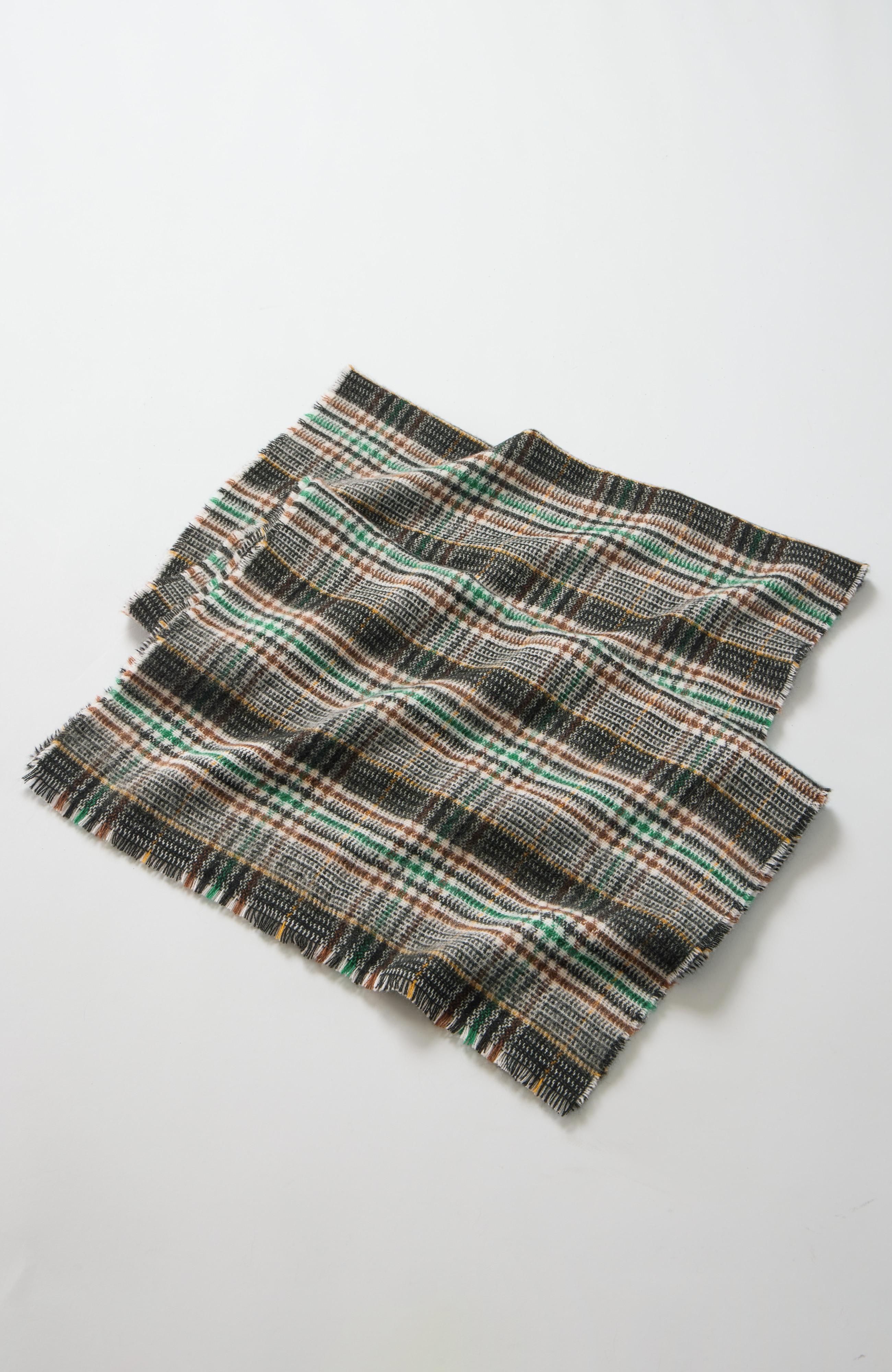 plaid oblong scarf