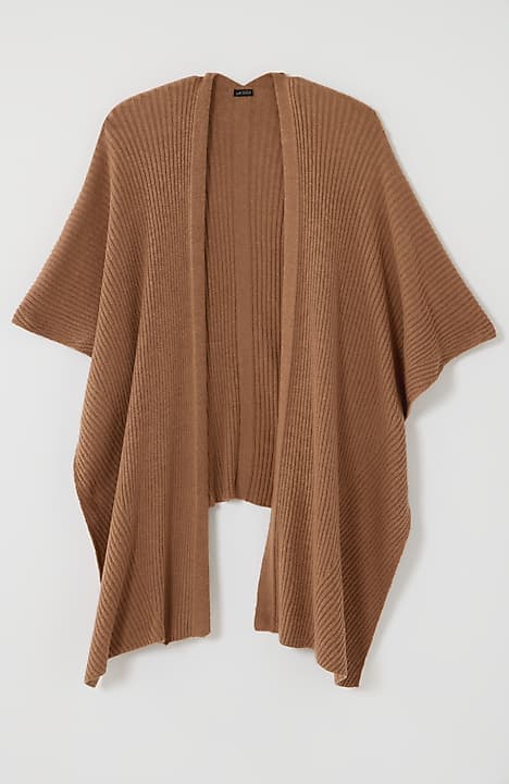 Printed Textured Ruana