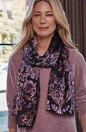 Image for Velvet Burnout Scarf