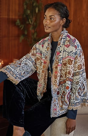 Image for Hand-Embroidered Jacquard Soft Jacket