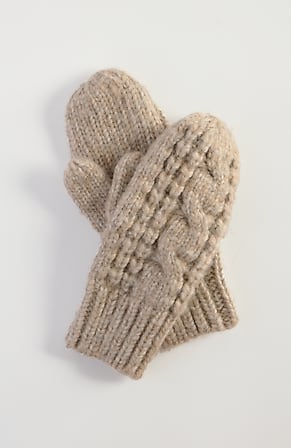 Image for Waffle-Textured Knit Mittens