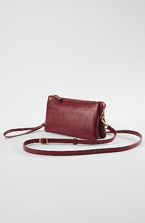 Image for Embossed Leather 3-In-1 Crossbody