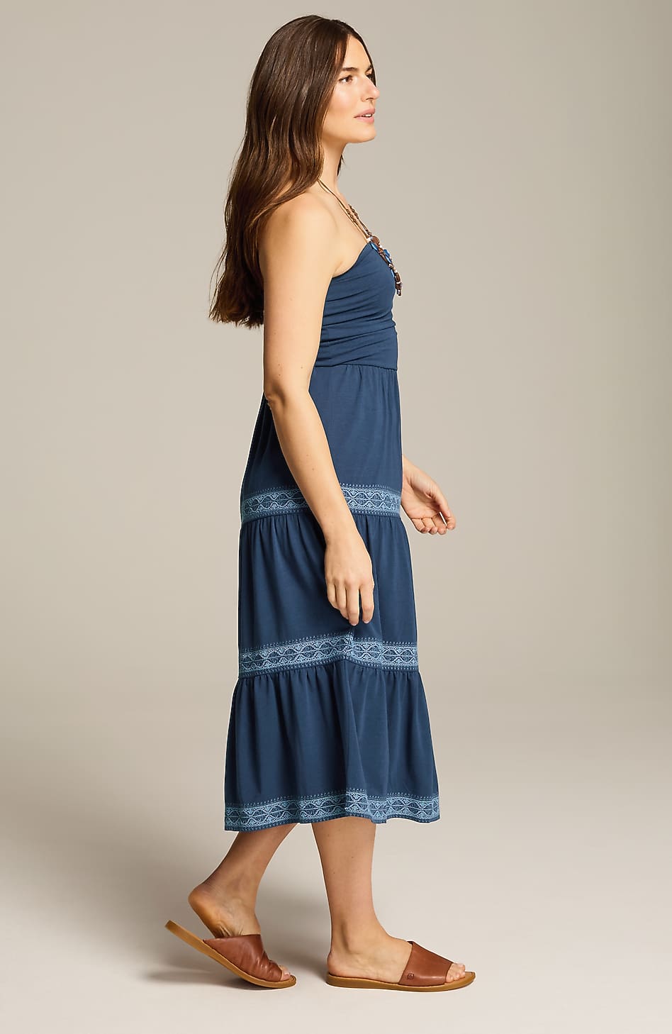 EMBROIDERED STRAPLESS DRESS | JJill EMBROIDERED STRAPLESS DRESS | JJill