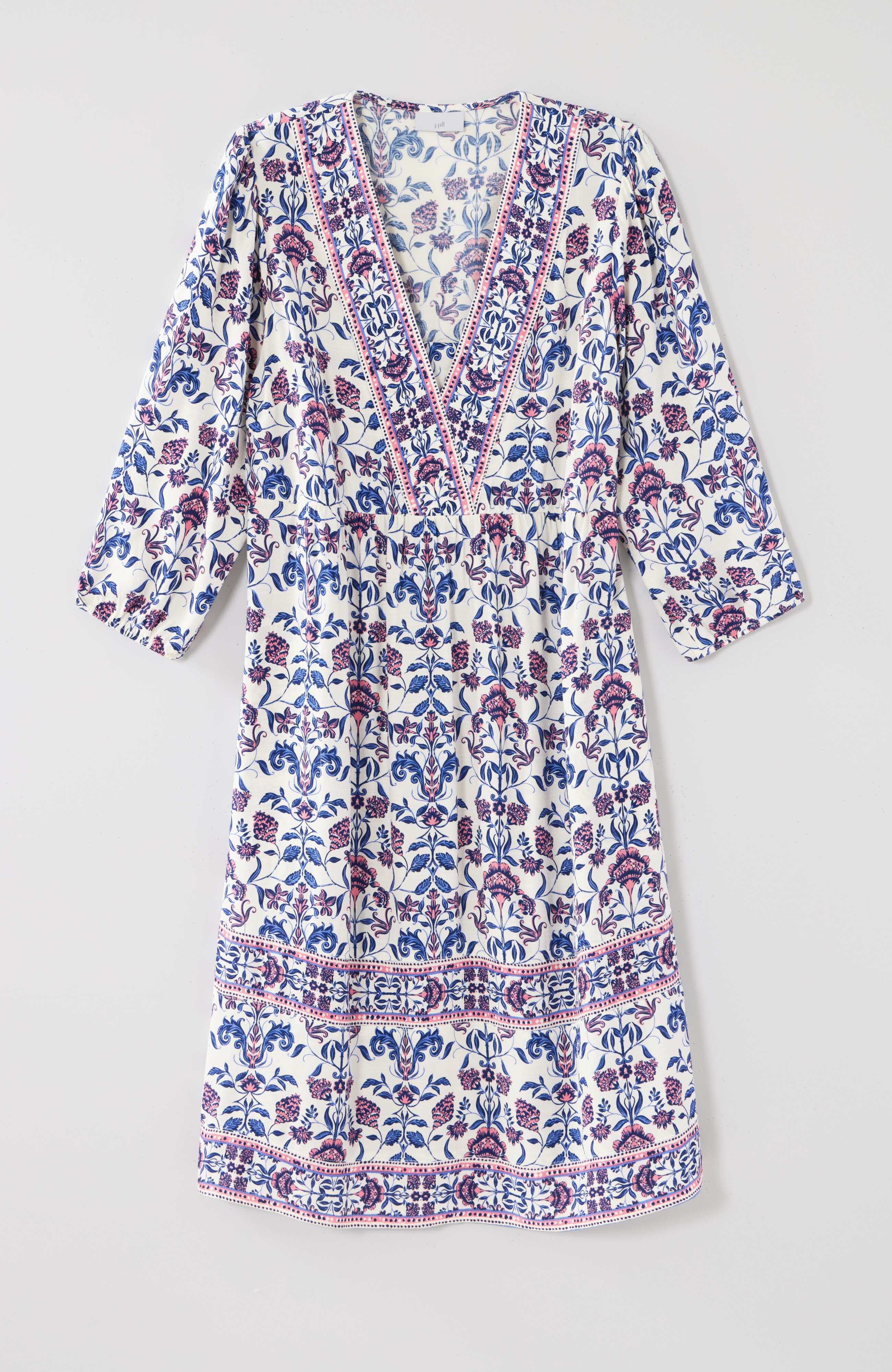 ventura border-printed dress