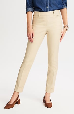 Image for Versatile Cotton-Stretch Cuffed Pants