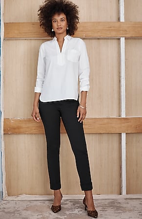 Image for Versatile Cotton-Stretch Cuffed Pants