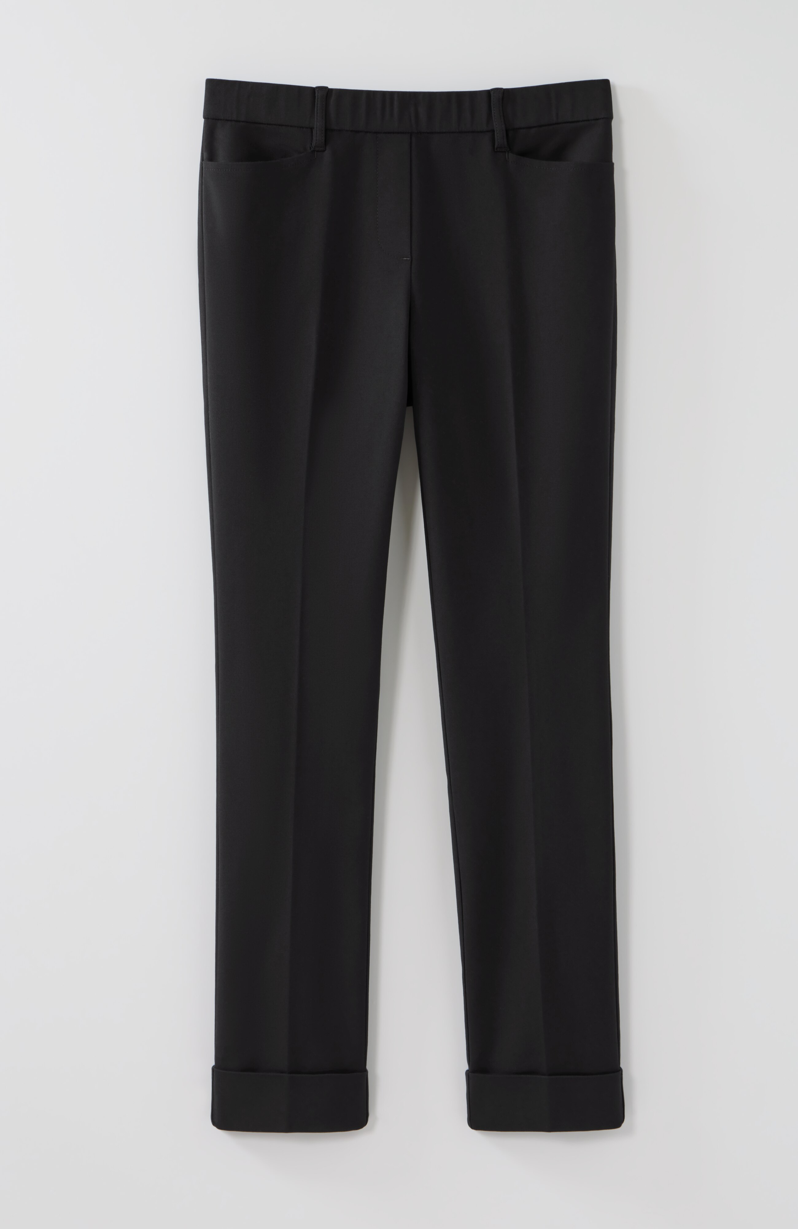 Versatile Cotton-Stretch Cuffed Pants | JJill