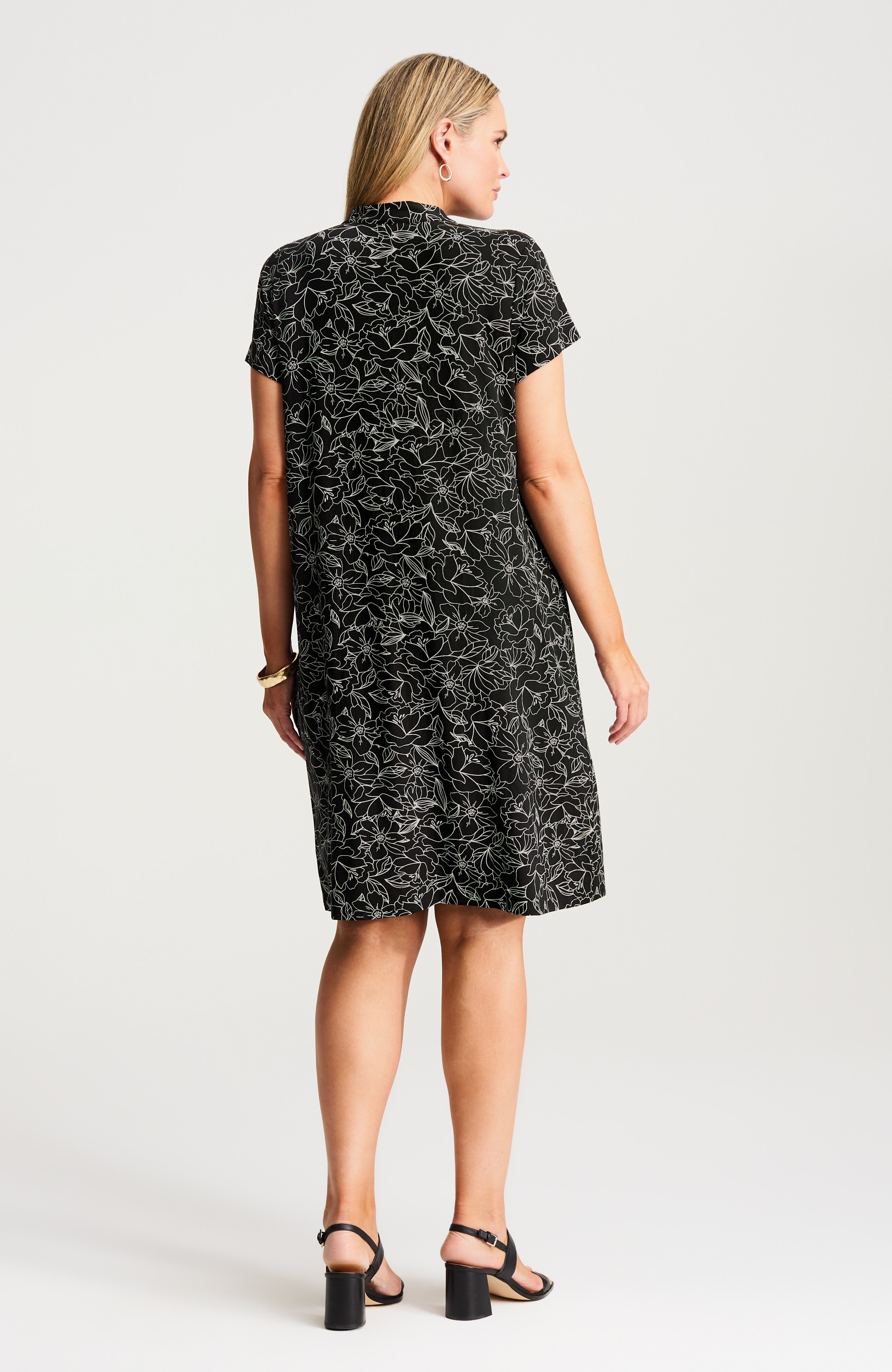WE CAP-SLEEVE A-LINE DRESS | JJill