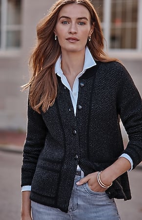 Image for Chevron Sweater-Jacket