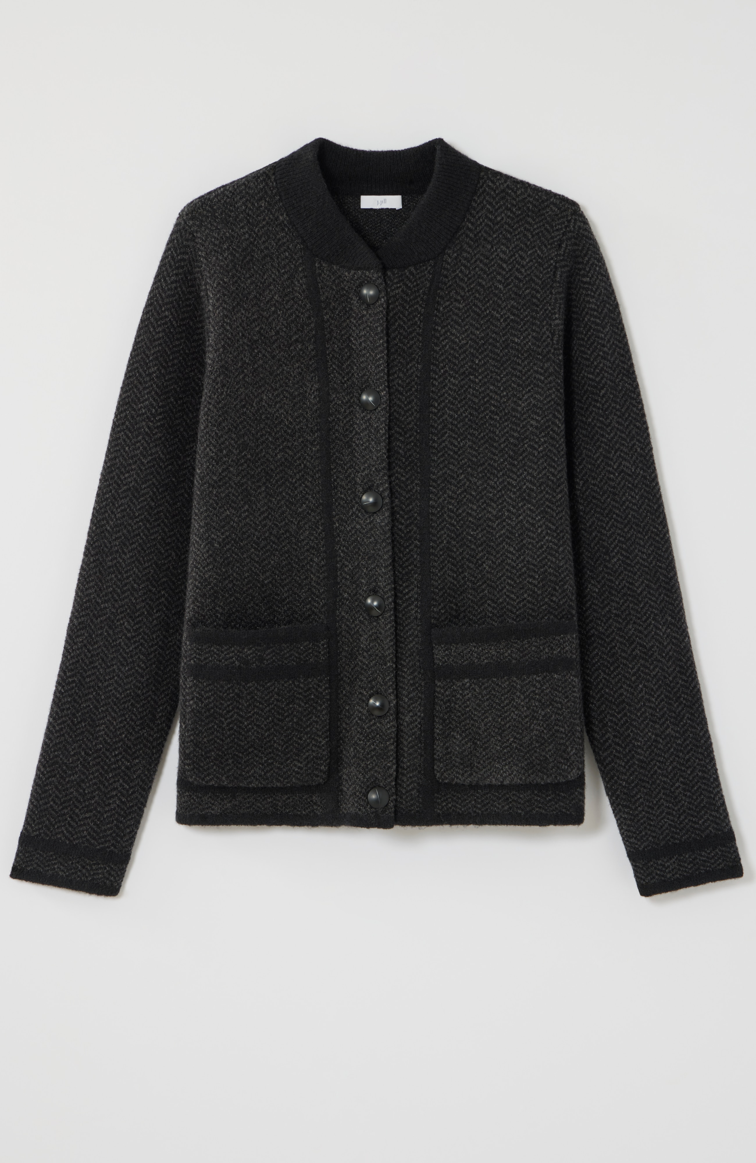 chevron sweater-jacket