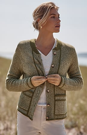 Image for Chevron Sweater-Jacket