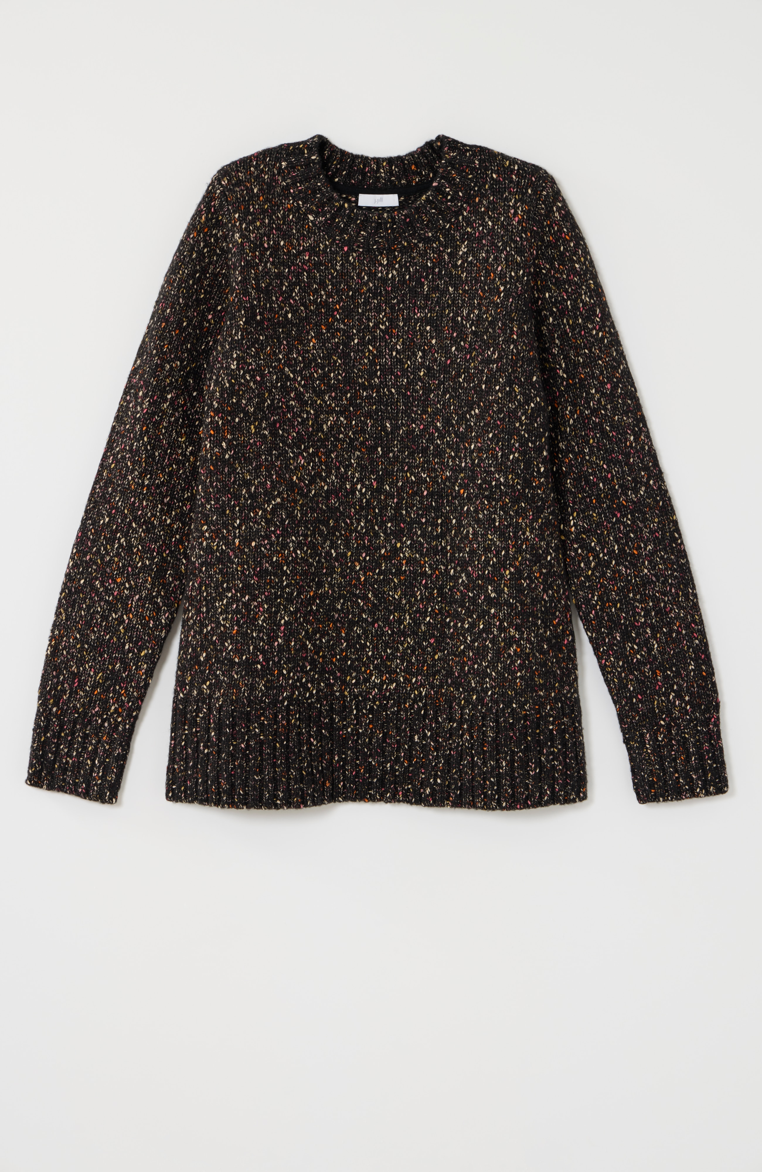 mixed-tweed sweater