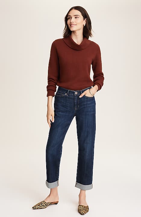 MAJESTIC COWL-NECK SWEATER JJill