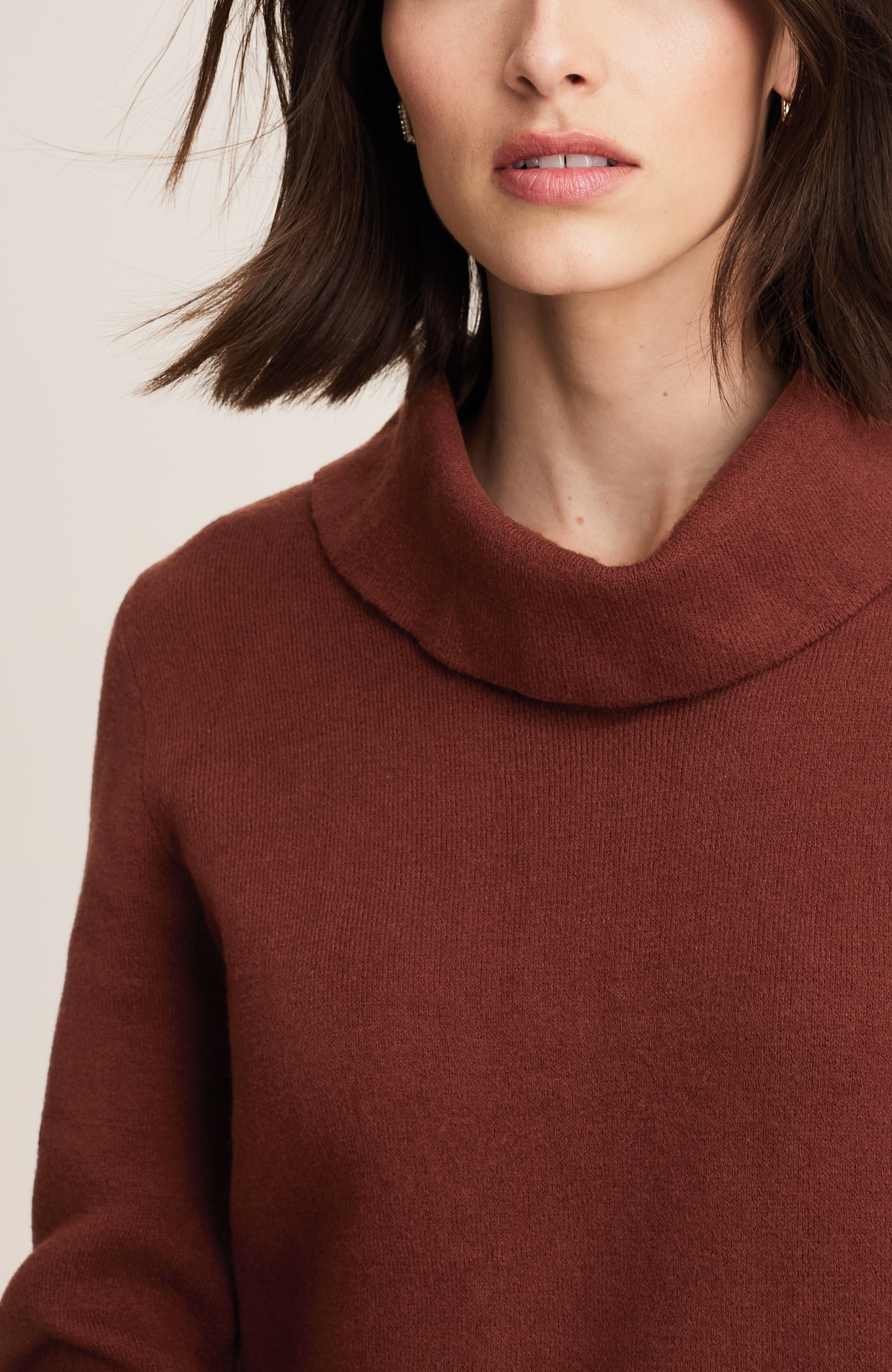 majestic cowl-neck sweater