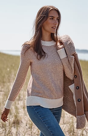 Image for Chevron-Pattern Sweater