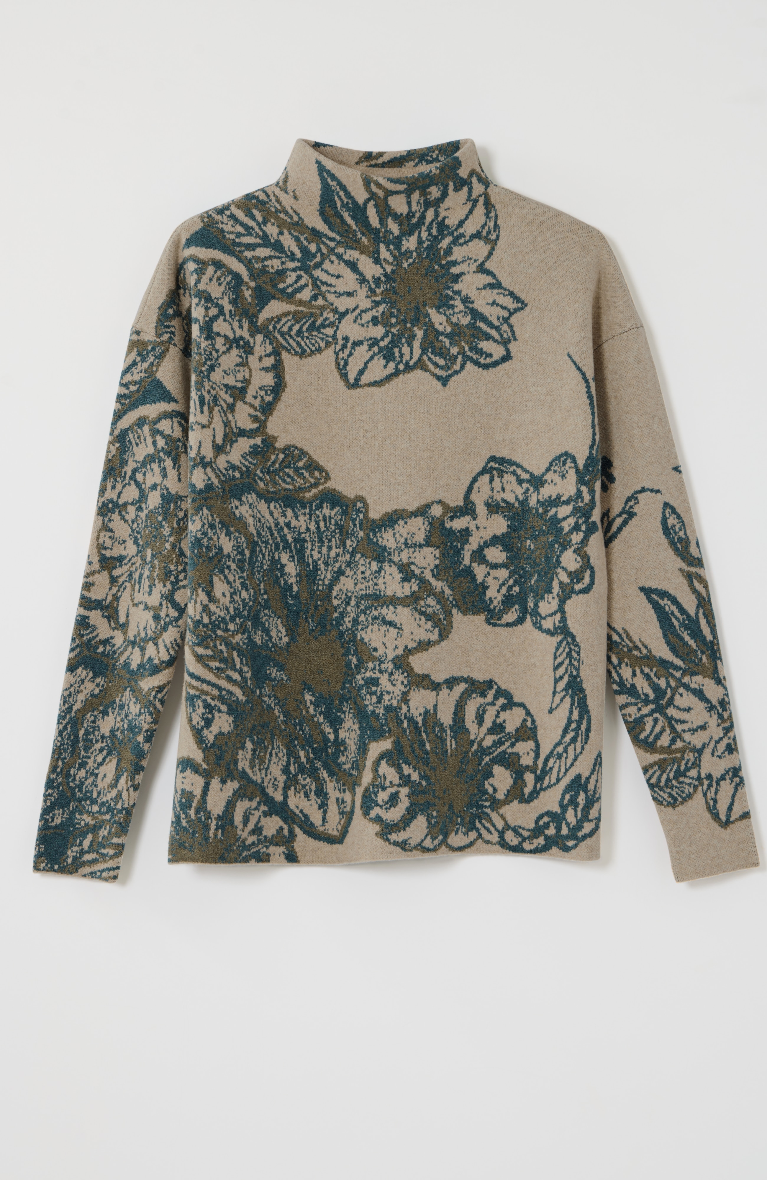 tapestry-jacquard sweater
