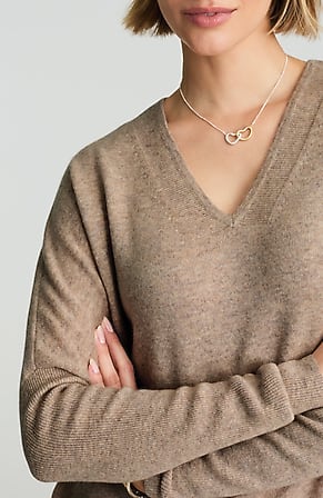 Image for Pure Jill Cashmere V-Neck Sweater