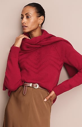 Image for Textured-Yoke Sweater
