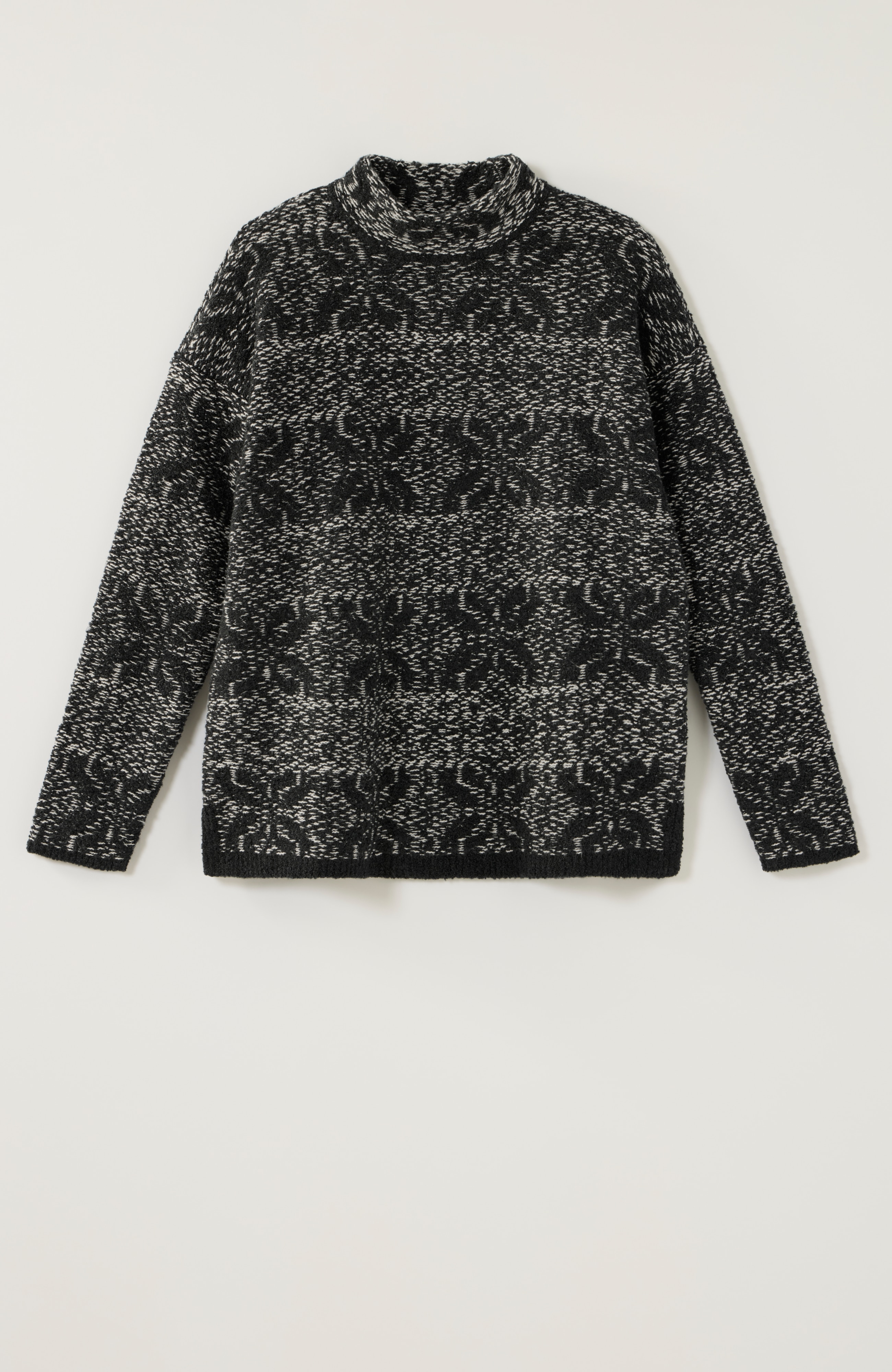 reversed-jacquard sweater
