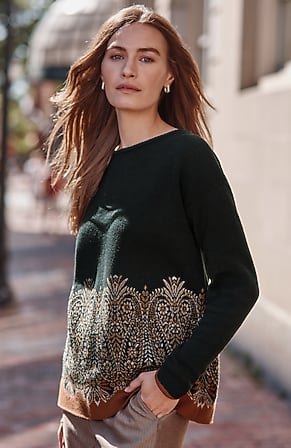 Image for Paisley Pullover Sweater