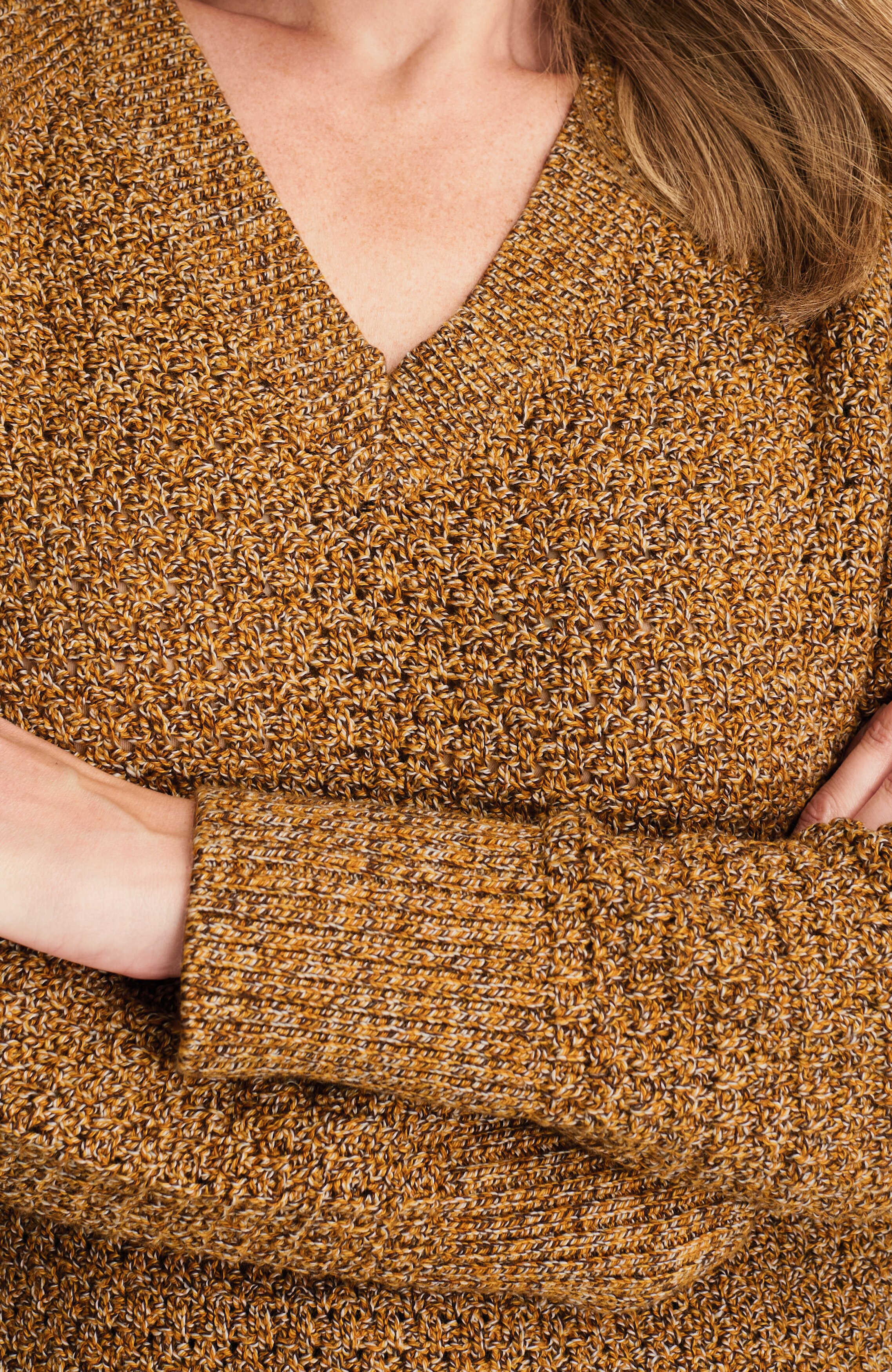 PURE JILL OPEN-TEXTURE SWEATER | JJill